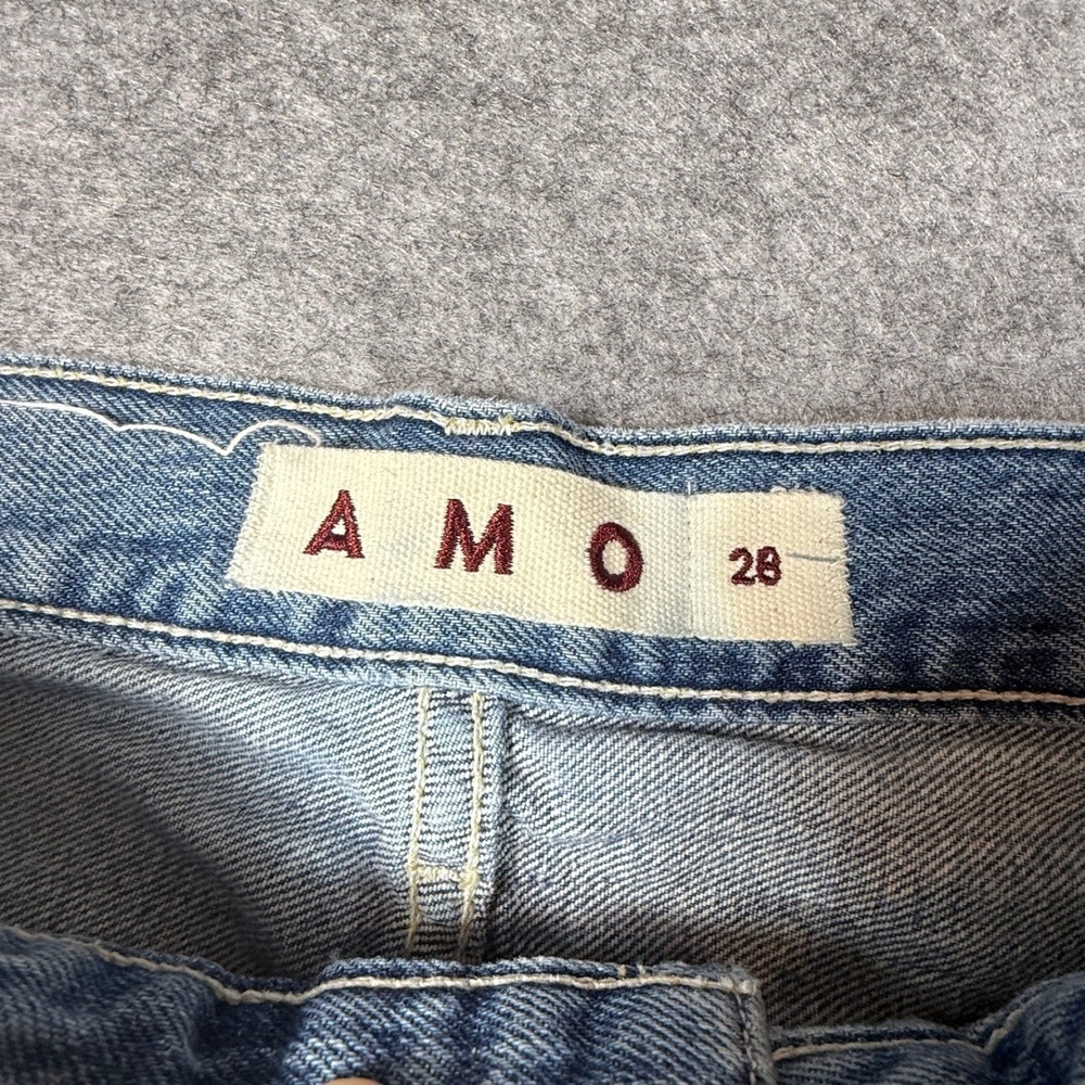 AMO Big Boy Wide Leg Baggy Jeans Denim Size 28 Made in LA - Picture 3 of 5
